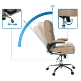 Adjustable backrest with tilt up to 90 degrees of the Home Office Executive Chair RELAX WD 100 by MyBuero