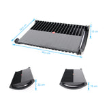 Dimensional drawing of the Footrest PODI with 48.5 × 34.5 cm by hjh OFFICE