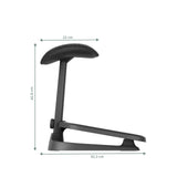 Dimensional drawing of the LiberNovo Omni StepSync footrest with a height of 42.8 cm and a width of 42.3 cm by Libernovo