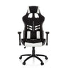 Gamingstuhl LEAGUE PRO I in Schwarz-Weiß mit integrierter Kopfstütze und Armlehnen von hjh OFFICE