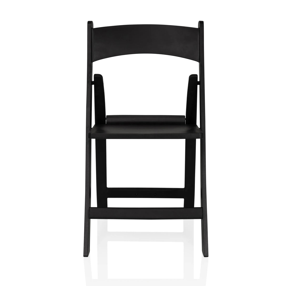 Black Outdoor chair TRAVANO 1 with backrest and square frame by hjh LIVING – 360-degree view (front view 0°)