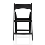Black Outdoor chair TRAVANO 1 with backrest and square frame by hjh LIVING – 360-degree view (front view 0°)