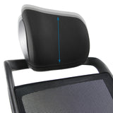 Height-adjustable headrest of the Professional Office Chair IKAST I in black by hjh OFFICE