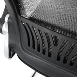 Black mesh upholstery and plastic frame of the Cantilever chair FLYER PRO V by hjh OFFICE