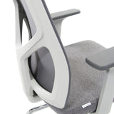 Backrest and grey seat of the Cantilever chair BRETON V W by hjh OFFICE