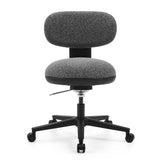 Grey Home Office Chair SITMOTION B with padded seat and five-caster base by hjh OFFICE – 360-degree view (front view 0°)