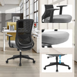Home Office Chair Sedito in black-grey with adjustable armrests and gas spring by hjh OFFICE