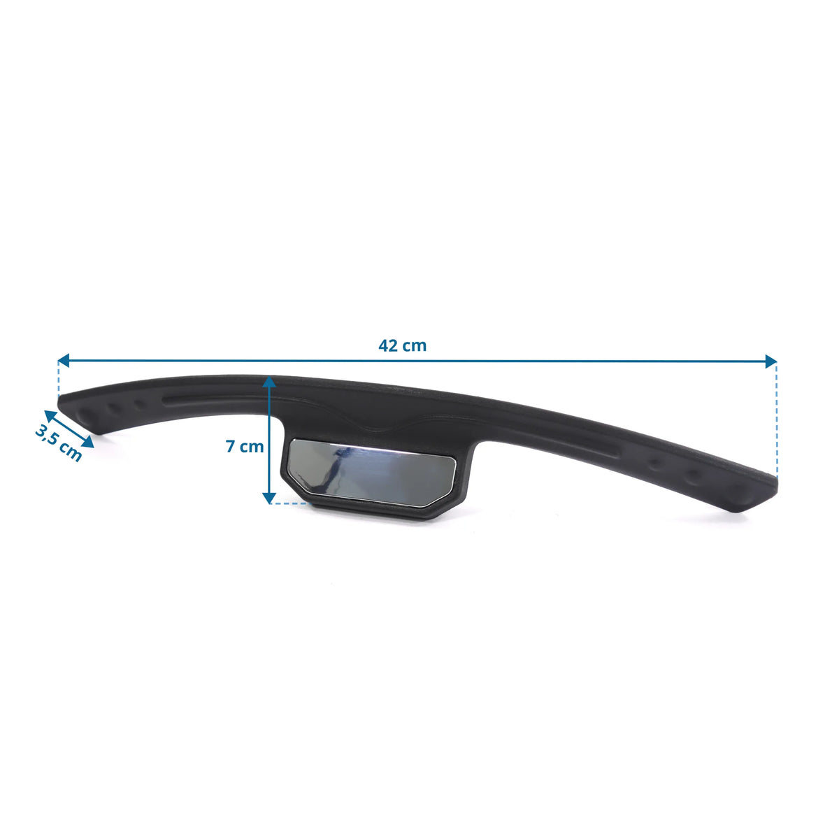 Dimensional view of the Hanger KB ERGO LINE with 42 cm length and 7 cm height by hjh OFFICE