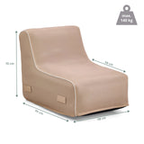 Maßansicht des Luftsofas Sitzolo Air mit 95 × 58 cm und maximal 140 kg Belastung von hjh LIVING