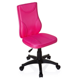 Pink Swivel Chair – Children KIDDY BASE with mesh back and black five-caster base by hjh OFFICE – 360-degree view (front three-quarter view 40°)