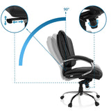 Adjustable backrest with 90° tilt and height adjustment of the Swivel Chair XXL H 100 by hjh OFFICE