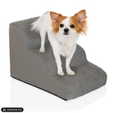 Grey PAWY STEP 3 pet stairs with a small dog by hjh LIVING (AI-generated image)