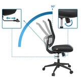 Adjustable backrest with 90 degree tilt of the Professional Office Chair Minoro B by hjh OFFICE
