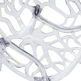 Transparent mesh pattern of the backrest of the Four-legged chair Artifo T by hjh LIVING