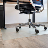 Transparent PUNOMAT Office Mat for hard floors under an office chair by Kottig