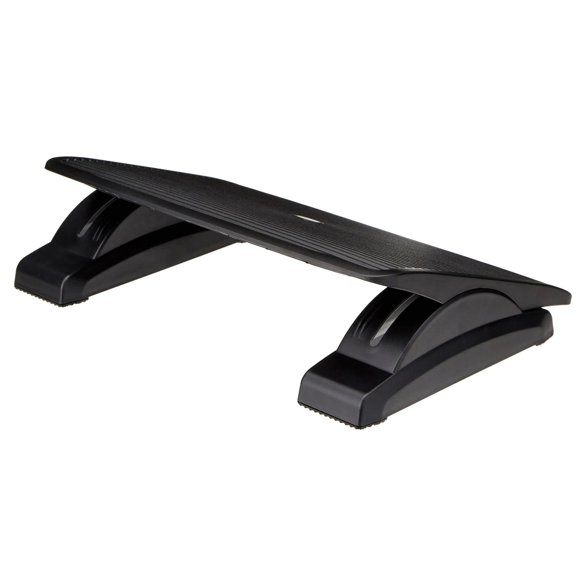 Anthracite Footrest PIEDINO STRIPE with non-slip nubs on the underside by hjh OFFICE