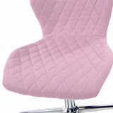 Pink quilted seat and backrest of the Swivel Chair – Children JOY II by hjh OFFICE