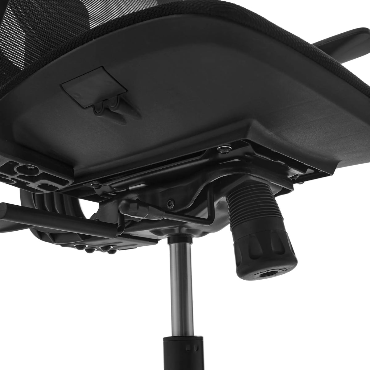 Underside of the seat with adjustment mechanism of the Home Office Chair Malio by hjh OFFICE