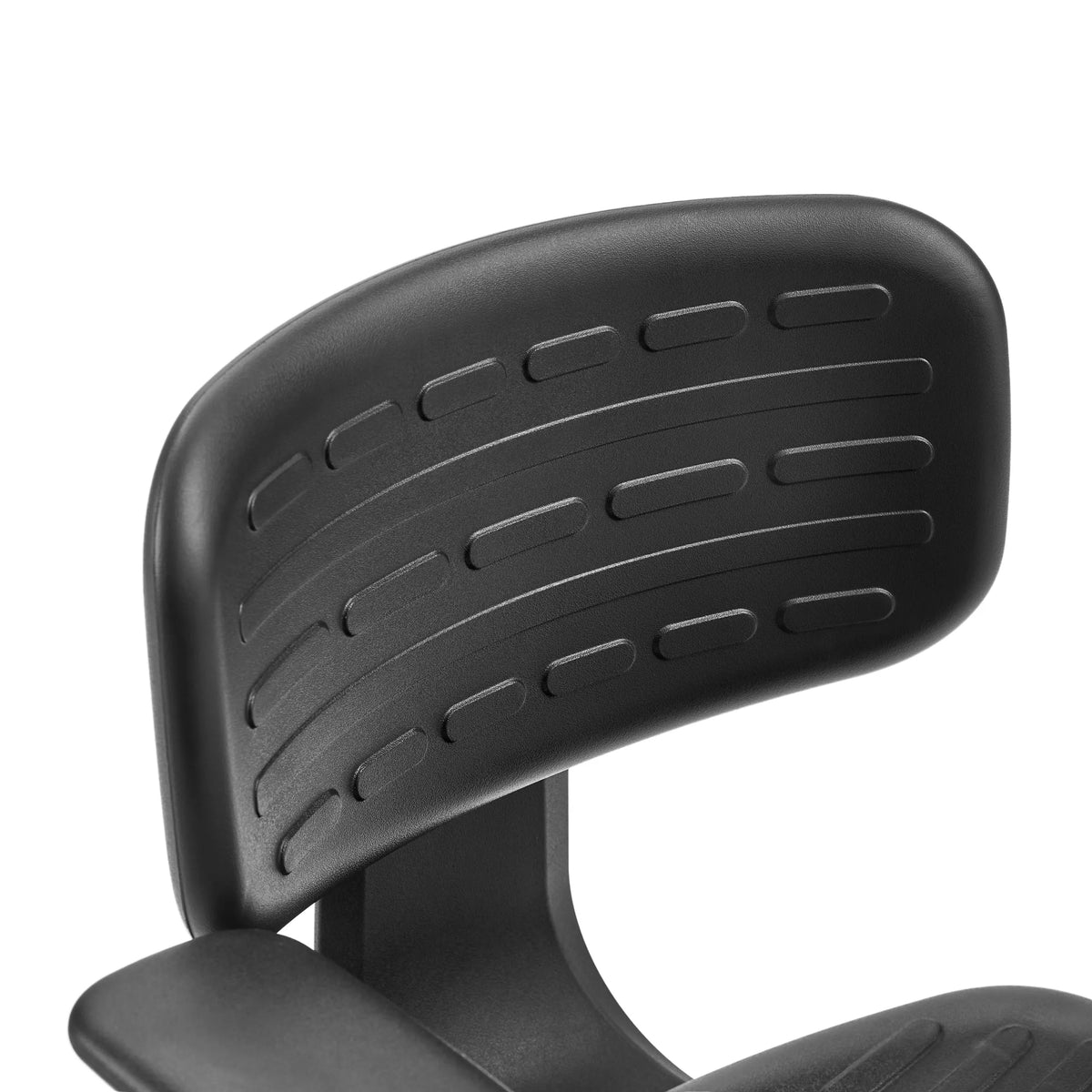 Black backrest with horizontal cut-outs of the Counter chair TOP WORK B1 by hjh OFFICE