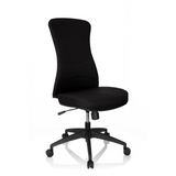 Black Professional Office Chair OFFICE XT with star base and five castors by hjh OFFICE – 360-degree view (front three-quarter view 40°)