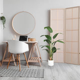 Green Artificial plant STRELITZIA in a white pot in a bright room by hjh OFFICE