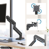 Adjustable joints and mounting plate of the VM-MG1S monitor mount by hjh OFFICE (AI-generated image)