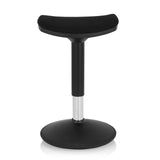 Black Standing aid BALANCE SIT I B with curved seat and round base by hjh OFFICE – 360-degree view (front view 0°)