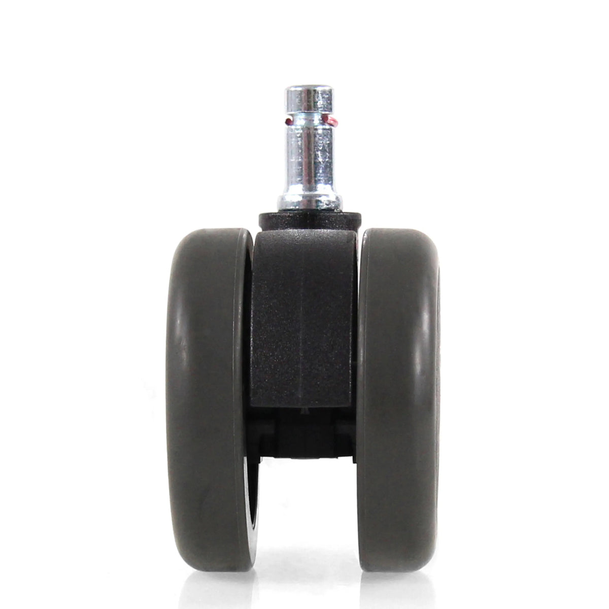 Twin castors for hard floors 5x ROLO FREE 10mm/65mm in black by hjh OFFICE