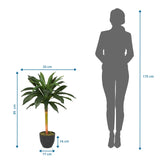 Dimensional drawing of the Artificial plant DRACAENA I with a height of 85 cm and width of 33 cm by hjh OFFICE