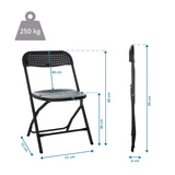 Dimensional drawing of the Outdoor chair TUDELA XXL PRO with a total height of 99 cm by hjh OFFICE