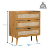 Dimensional drawing of the Chest of drawers BOHEO K, 80 × 40 cm, maximum load 50 kg, by hjh LIVING