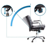 Height adjustment and synchronous mechanism of the VILLA 10 Professional Executive Chair in black by hjh OFFICE