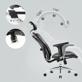 Adjustable backrest of the Professional Office Chair M57-M015 with three tilt angles of 90°, 116° and 126° by Sihoo