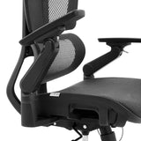 Adjustable armrest of the Ergo U2 Pro3 Professional Office Chair with mesh backrest in black by hjh OFFICE