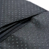 Black zip of the KITTY PAWBOX 2 cat house made of textured textile fabric by hjh LIVING