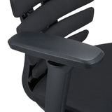 Black armrest of the ERGO LINE II PRO professional office chair with padded support by hjh OFFICE