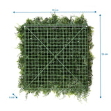 Dimensional drawing of the Plant mat LEAFLUXE 2 with 55 × 55 cm by hjh LIVING