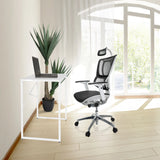 White Office Desk EASY UP H I, size 78 x 46 cm by hjh OFFICE