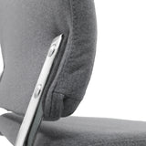 Side frame bracket with dark grey fabric upholstery of the Home Office Executive Chair CHARLES I by hjh OFFICE