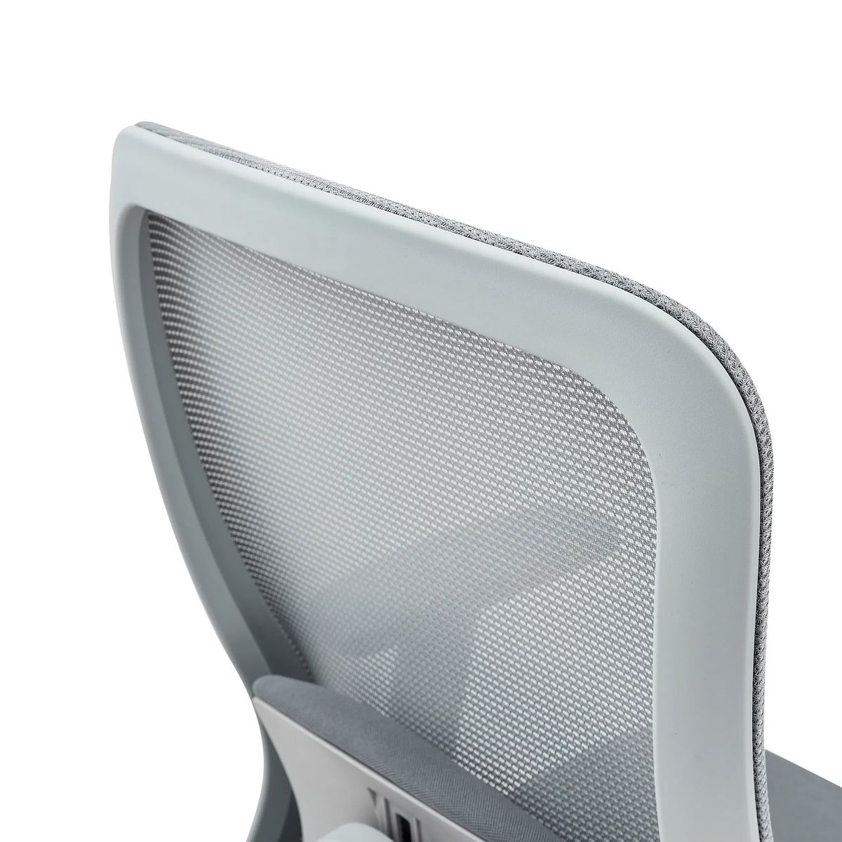 Grey mesh backrest of the Counter chair Top Work 44 W by hjh OFFICE