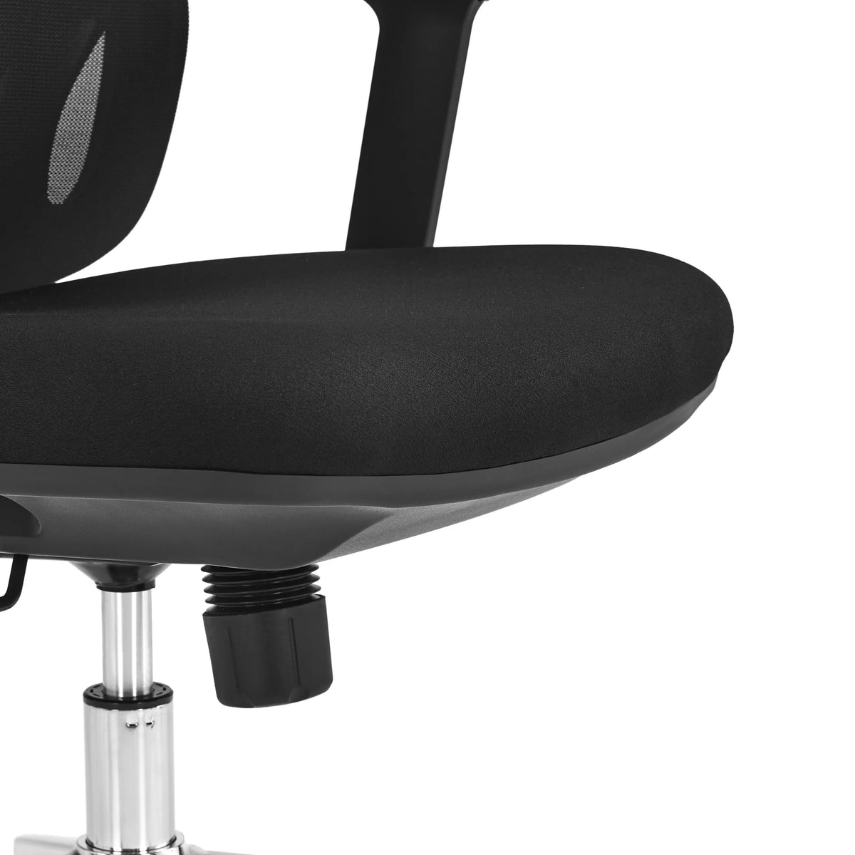 Seat and gas lift of the Ergosento Professional Office Chair in black by hjh OFFICE