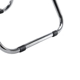 Chrome sled base with black glides of the Folding chair Esto T by hjh OFFICE