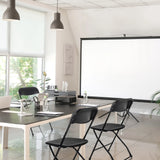 Outdoor chair TUDELA XXL B in black with metal frame and seat by hjh OFFICE