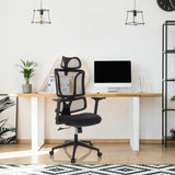 Home Office Chair ERGOMY with mesh backrest and black frame by MyBuero