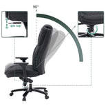 Adjustable backrest up to 90 degrees and armrests of the XXL Pullmann Gen2 swivel chair by hjh OFFICE