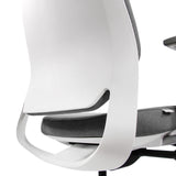 White backrest and grey seat of the Professional Office Chair CHIARO T4 WHITE by hjh OFFICE