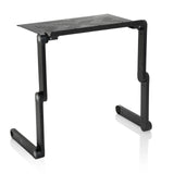Black VM-SA II desk pad with perforated shelf and foldable frame by hjh OFFICE