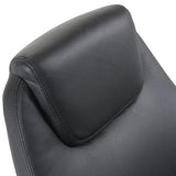 Padded headrest in black synthetic leather of the Professional Executive Chair FERRARA by hjh OFFICE