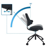 Adjustable backrest of the Professional Office Chair PALIANO with a tilt angle of up to 90° by hjh OFFICE
