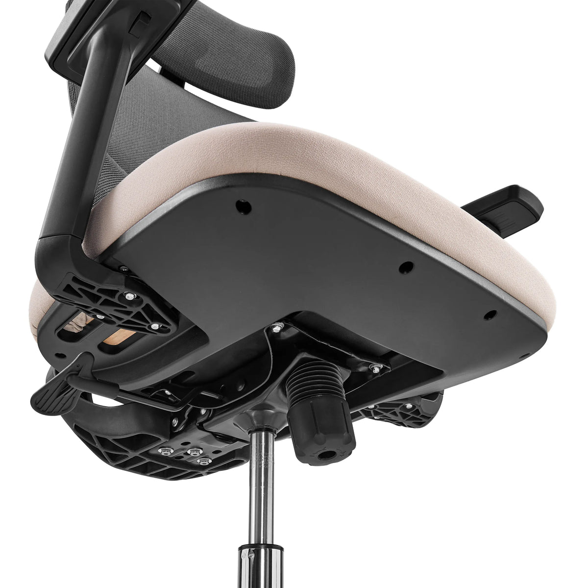 Underside of the seat and mechanism of the Professional Office Chair Ergomy Pro by hjh OFFICE